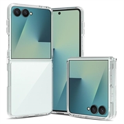 Samsung Galaxy Z Flip8 Naarmunkestävä Hybridikotelo - Läpinäkyvä
