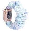 Scrunchie Apple Watch Series 7/SE/6/5/4/3 Ranneke - 45mm/44mm/42mm - Siniset Sävyt