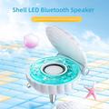 Simpukan muotoinen Bluetooth-kaiutin RGB-valaistuksella - vaaleanpunainen