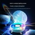 Simpukan muotoinen Bluetooth-kaiutin RGB-valaistuksella - vaaleanpunainen