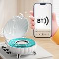 Simpukan muotoinen Bluetooth-kaiutin RGB-valaistuksella - vaaleanpunainen