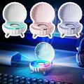 Simpukan muotoinen Bluetooth-kaiutin RGB-valaistuksella - vaaleanpunainen