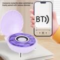 Simpukan muotoinen Bluetooth-kaiutin RGB-valaistuksella - violetti