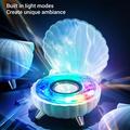 Simpukan muotoinen Bluetooth-kaiutin RGB-valaistuksella - violetti