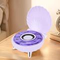 Simpukan muotoinen Bluetooth-kaiutin RGB-valaistuksella - violetti