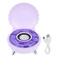 Simpukan muotoinen Bluetooth-kaiutin RGB-valaistuksella - violetti