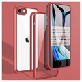 iPhone 7/8/SE (2020)/SE (2022) Shine&Protect 360 Hybridikotelo - Punainen / Kirkas