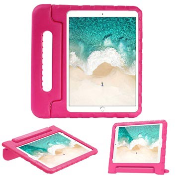 iPad Pro 10.5/iPad 10.2 Shockproof Lasten Kantokotelo - Kuuma Pinkki