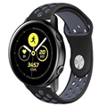 Samsung Galaxy Watch Active Silikoniranneke - Musta / Harmaa