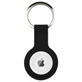 Apple AirTag Silikonikotelo Avaimenperällä - Musta