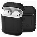 AirPods / AirPods 2 Silikonikotelo - Iskunkestävä Suoja - Musta