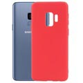Samsung Galaxy S9 Matta Silikonikuori - Punainen
