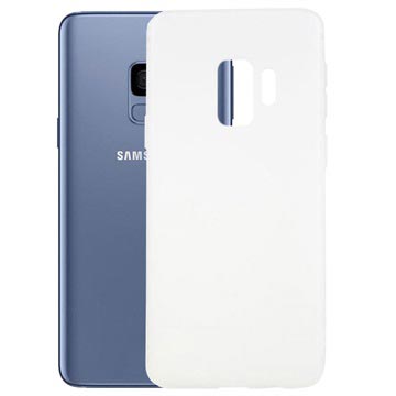 Samsung Galaxy S9 Matta Silikonikuori - Valkoinen