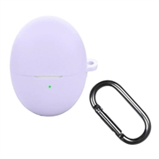 Huawei FreeBuds 6 Silikonikotelo Karabiinilla - Violetti