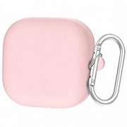 Samsung Galaxy Buds 4/Buds 4 Pro Silikonikotelo Karabiinilla - Pinkki