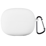 Xiaomi Redmi Buds 8 Pro Silikonikotelo Karabiinilla - Valkoinen