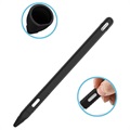 Apple Pencil (2nd Generation) Silikonikotelo Korkilla - Musta