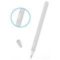 Apple Pencil (2nd Generation) Silikonikotelo Korkilla - Valkoinen