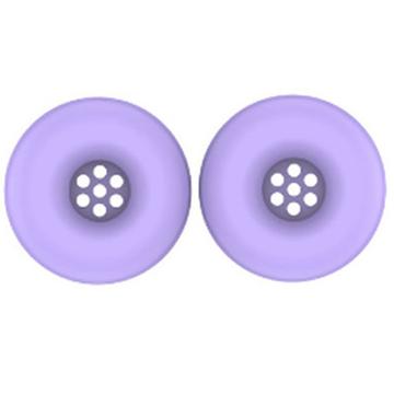 Silikoni suojaava korvatyynyn kannet JBL Tune 520BT On-Ear kuulokkeet - violetti