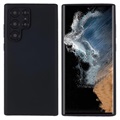 Silky Samsung Galaxy S22 Ultra 5G Silikoninen Suojakuori - Musta