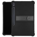 Slide-Out Series Samsung Galaxy Tab S7+ Silikonikotelo - Musta