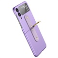 Samsung Galaxy Z Flip3 5G Kotelo Metallirenkaalla - Violetti