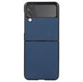 Samsung Galaxy Z Flip3 Slim Suojakuori - Hiilikuitu - Sininen