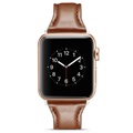 Apple Watch Series 7/SE/6/5/4/3/2/1 Ohut Nahkahihna - 45mm/44mm/42mm - Kahvi