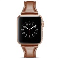 Apple Watch Series 7/SE/6/5/4/3/2/1 Ohut Nahkaranneke - 41mm/40mm/38mm - Kahvi