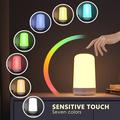 Smart Touch yöpöytävalaisin Bluetooth himmennettävä väri yövalo ulkona musiikki pöytävalaisin