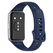 Huawei Band 11/11 Pro Pehmeä Silikoniranneke - Tummansininen
