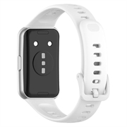 Huawei Band 11/11 Pro Pehmeä Silikoniranneke - Valkoinen