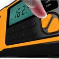 Solar Hand Crank Emergency Radio w / Power Bank ja taskulamppu - oranssi