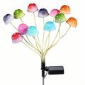 Aurinkosieni puutarhavalo - 12 LED - värikäs