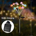 Aurinkosieni puutarhavalo - 12 LED - värikäs
