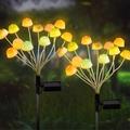 Aurinkosieni puutarhavalo - 12 LED - värikäs