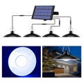Aurinkokäyttöinen Riippuva LED-valo Jatkojohdolla - 4 -Päinen