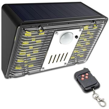 Aurinkoenergialla toimiva LED-ulkovalaisin, jossa on turvahälytys N775 - 4 valaistusmoodia