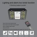 Aurinkoenergialla toimiva LED-ulkovalaisin, jossa on turvahälytys N775 - 4 valaistusmoodia
