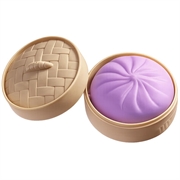 Yksivärinen dumpling-squishy stressilelu höyrytyskorilla - violetti