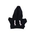Yksivärinen huppari Labubu Mini hahmolle 17cm - Musta