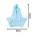 Yksivärinen huppari Labubu Mini hahmolle 17cm - Vaaleanpunainen