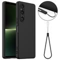 Sony Xperia 1 V Nestemäinen Silikoni Suojakuori - MagSafe-yhteensopiva - Musta