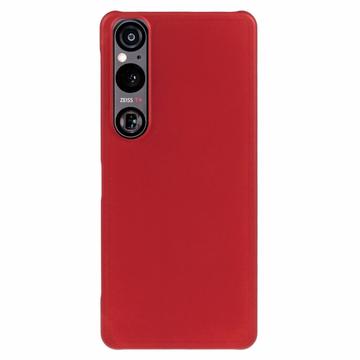 Sony Xperia 1 VI Kumipäällysteinen Muovikuori - Punainen