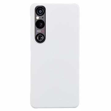 Sony Xperia 1 VI Kumipäällysteinen Muovikuori - Valkoinen