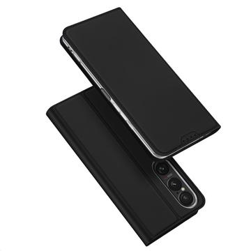 Sony Xperia 1 VII Dux Ducis Skin Pro Lompakkokotelo - Musta