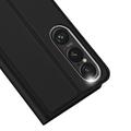 Sony Xperia 1 VII Dux Ducis Skin Pro Lompakkokotelo - Musta