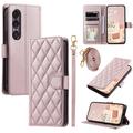 Sony Xperia 1 VII Luxury tikattu lompakkokotelo