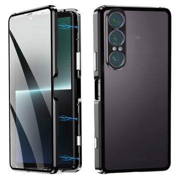 Sony Xperia 1 VII magneettikotelo karkaistulla lasilla - musta