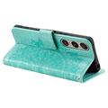 Sony Xperia 1 VII Mandala Series Lompakkokotelo - Vihreä